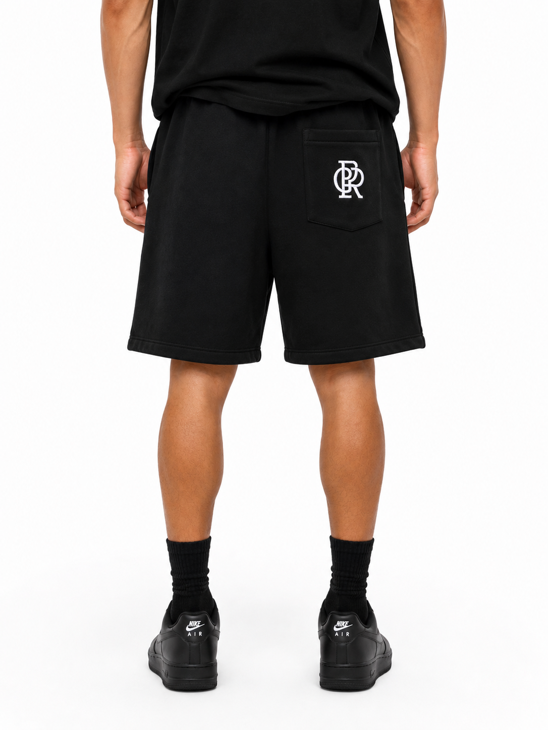 ESSENTIALS BLACK SHORTS